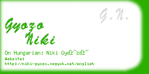 gyozo niki business card
